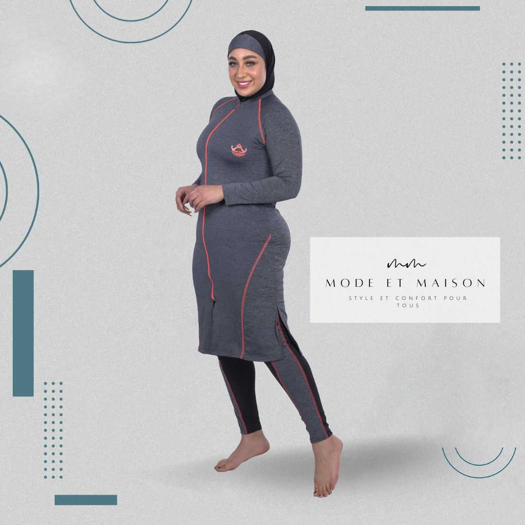 Burkini athlétique indigo