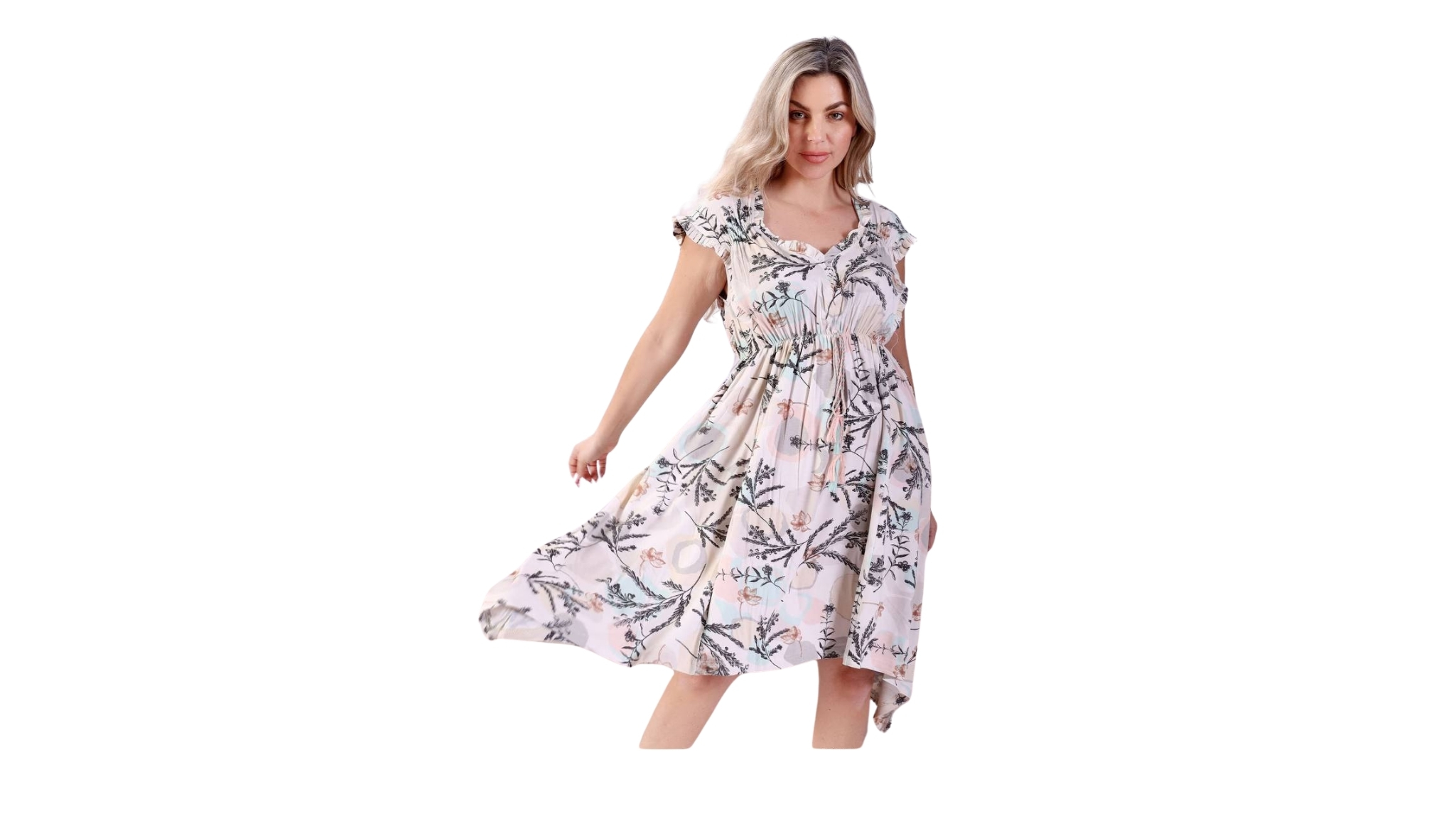 Robe à manches courtes