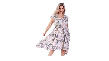 Robe à manches courtes