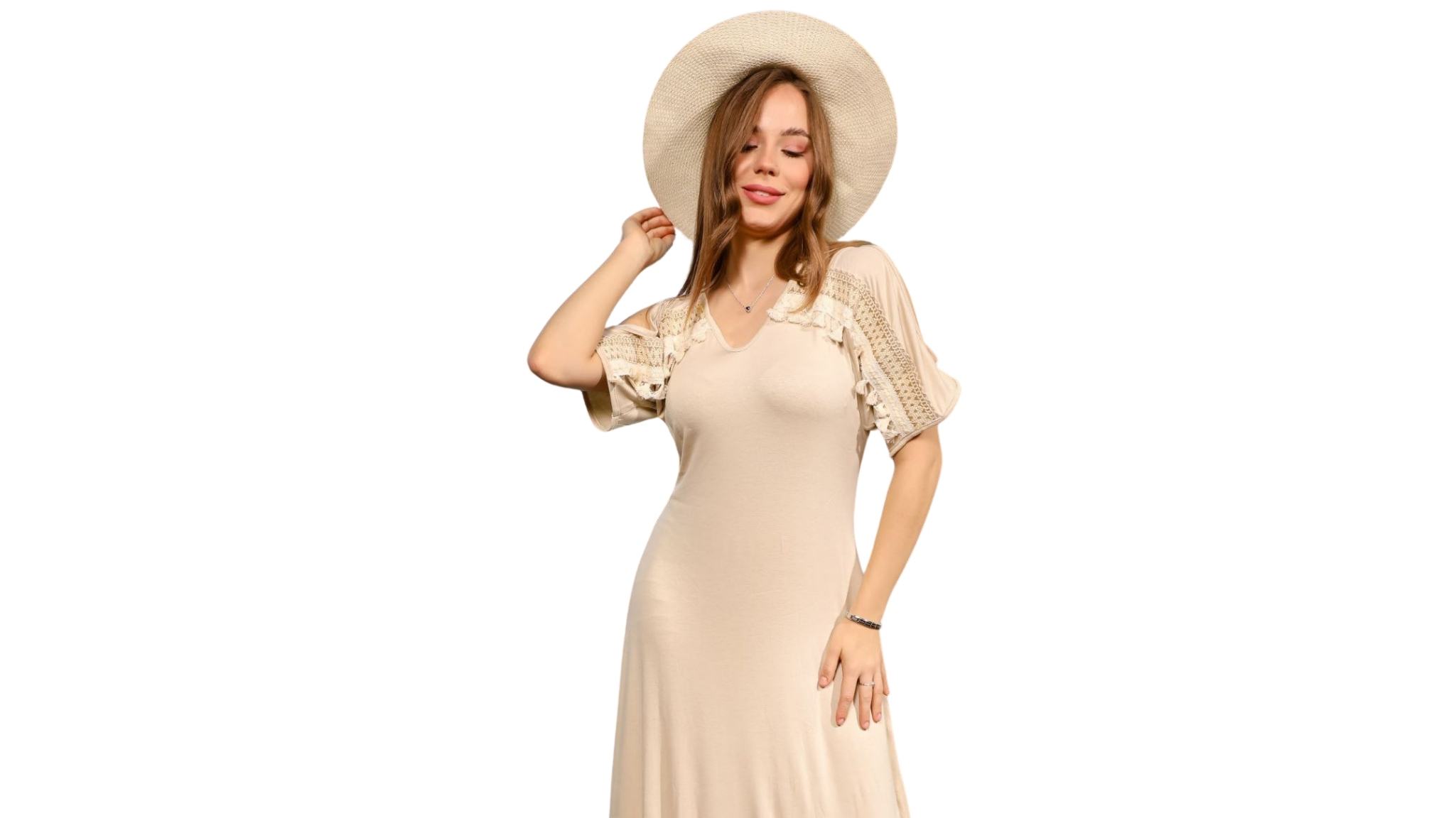 Robe longue à épaules dénudées