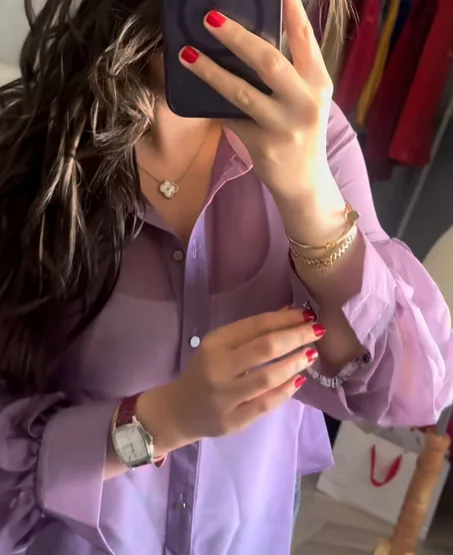 Chemise détails léopard