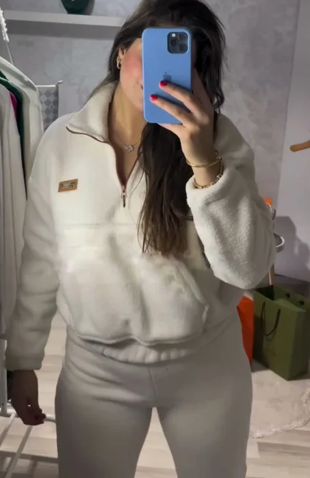 Ensemble en laine  blanc