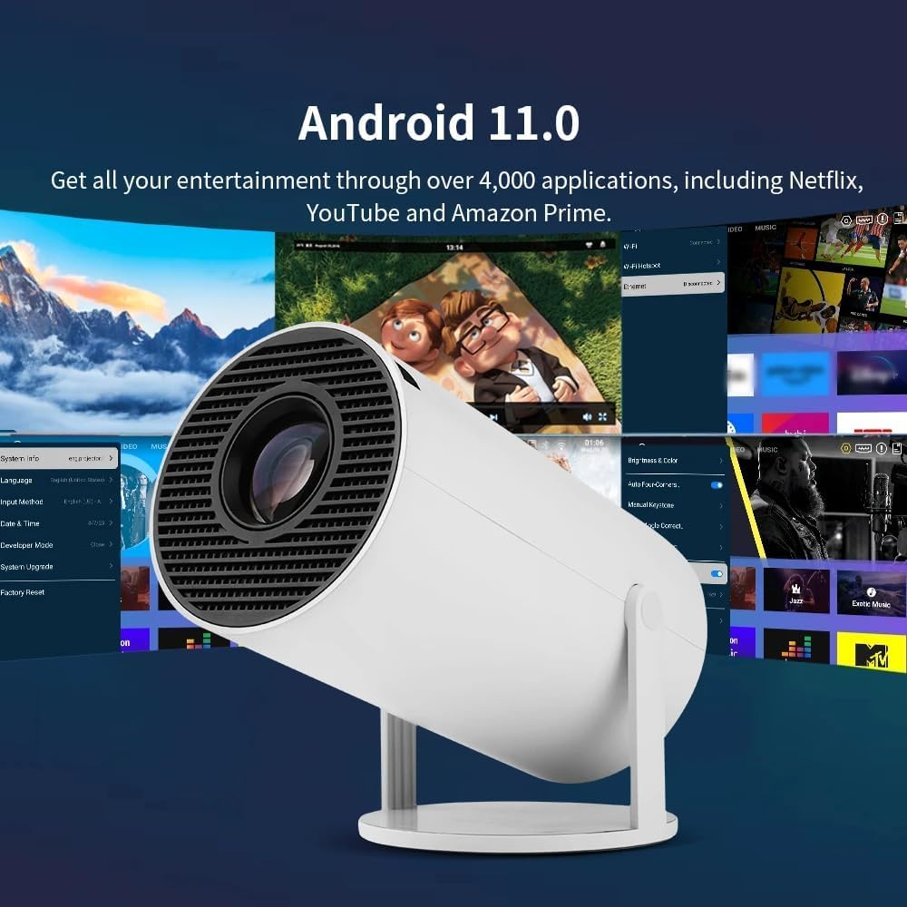 جهاز عرض الألعاب المحمول الذكي . smart game projector