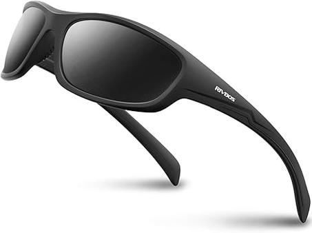RIVBOS Gafas de sol polarizadas con protección UV400 para hombres y mujeres, pesca, ciclismo y actividades al aire libre RB832