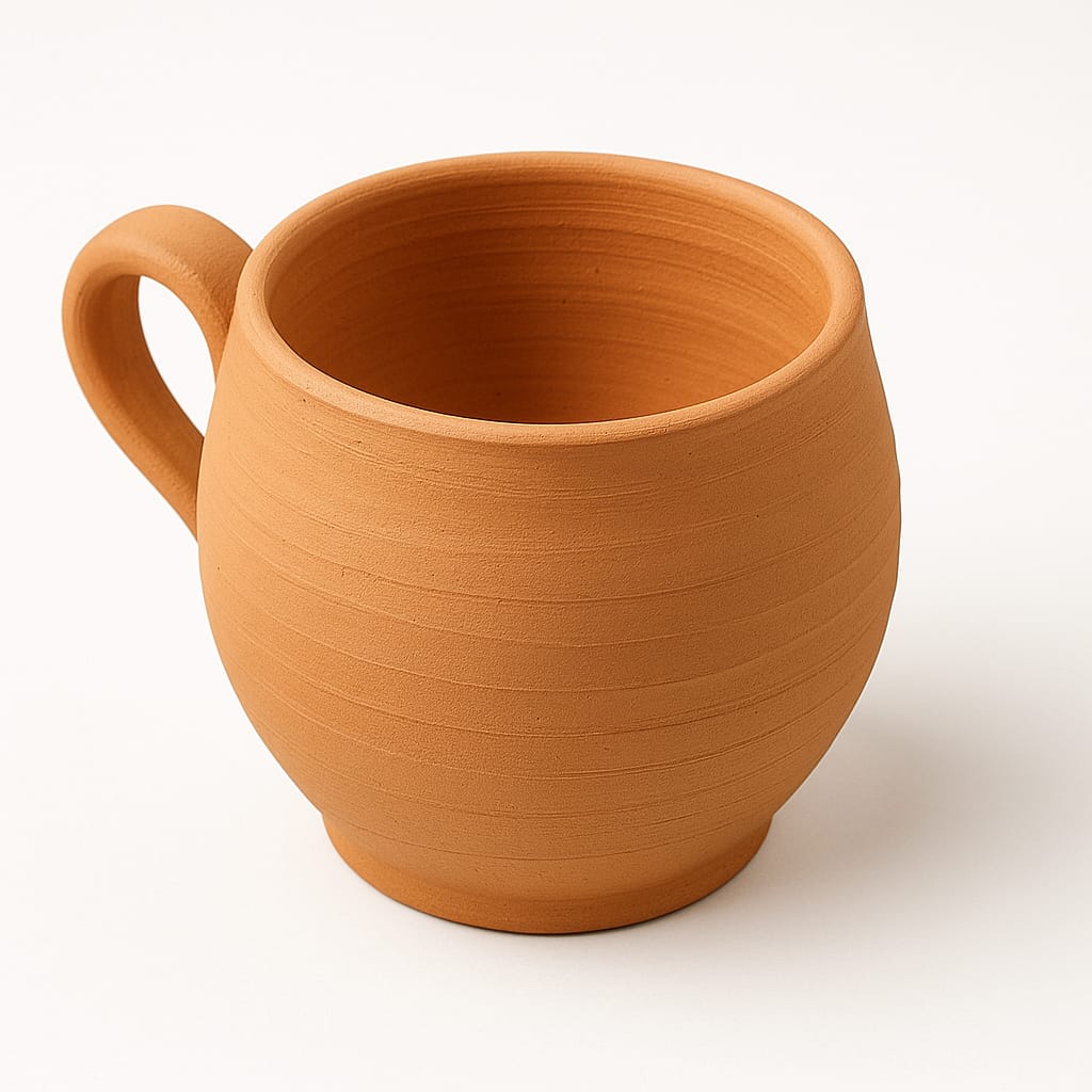 10 Tasse en Terre Cuite Artisanale – Élégance Rustique