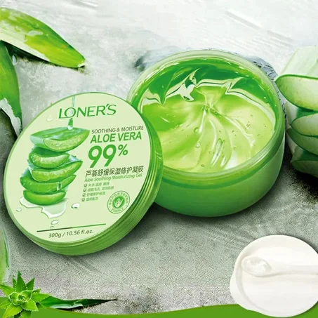 Gel à l'aloe vera, crème anti-allergie, apaisante et humidité pour le visage, baume blanchissant et doux