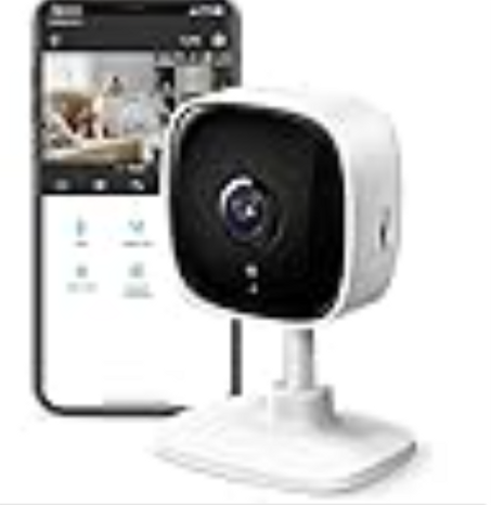 كاميرامراقبة داخلية تي بي لينك بدقة 1080P لمراقبة الاطفال والكلاب مع تقنية كشف الحركة وصفارة انذار صوتية ثنائية الاتجاه ورؤية ليلية وتخزين سحابي وبطاقة SD تعمل مع اليكسا وجوجل هوم C100 من تاب