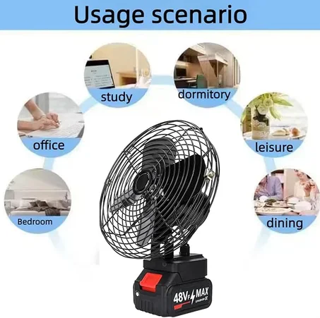 مروحة محمولة قوية ببطارية 48V