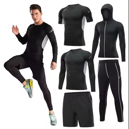بدلة رياضية رجالية لكل الفصول والرياضات -من 5 قطع