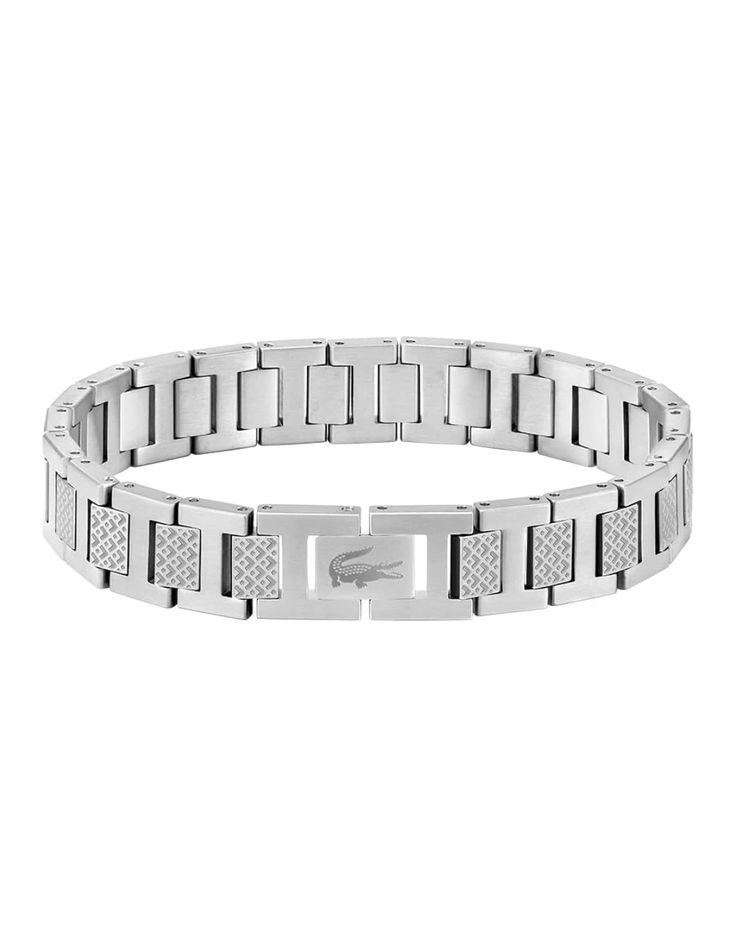 Metropole Bracelet Men - Black - Silver - Lacoste - Jewellery