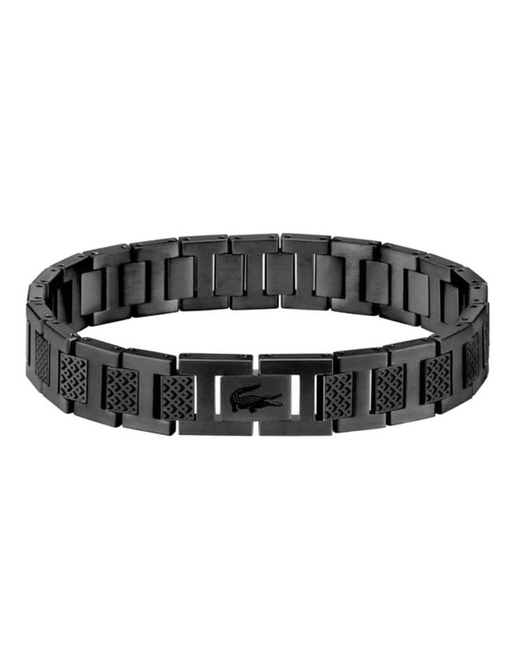 Metropole Bracelet Men - Black - Silver - Lacoste - Jewellery