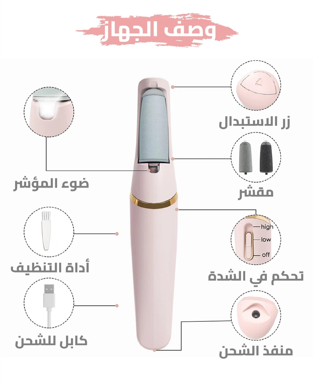 🦶 جهاز تقشير القدم الكهربائي - الحل المثالي لقدميك الناعمتين! 🦶