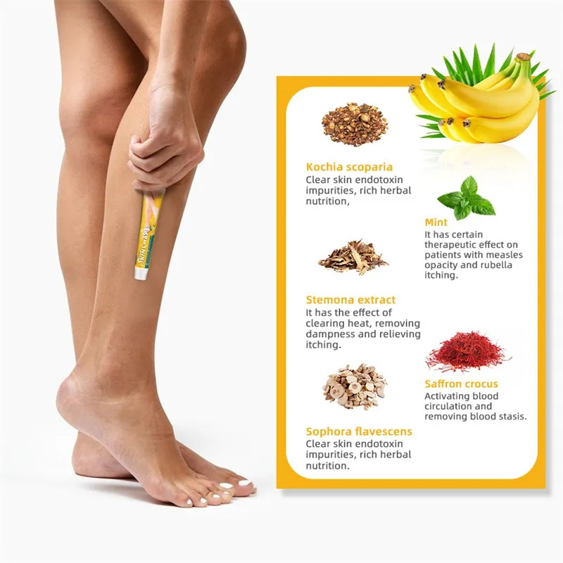 كريم Skin Chaps لعلاج جفاف الجلد وتشققاته – كريم موز طبيعي بتركيبة عشبية لتنعيم وتفتيح البشرة 20غ
