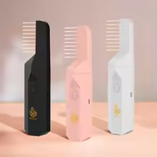 مبخرة كهربائية محمولة فاخرة لتبخير منزلية مع مشط لتبخير الشعر | تصميم حديث وآمن بدون فحم