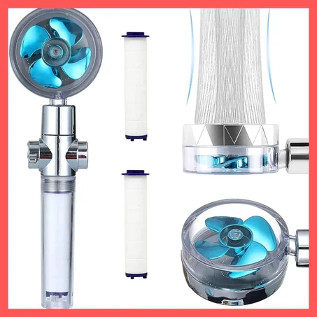 Pommeau de douche pression, à hélice rotative (360°)