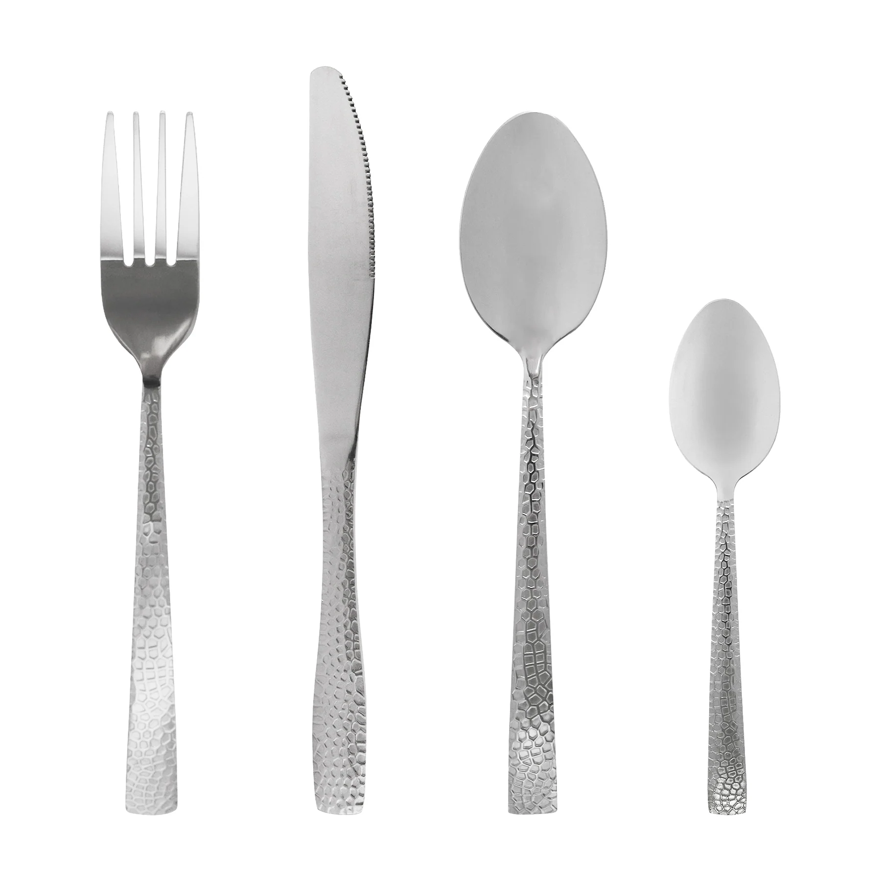 Couverts de table argentés 24pcs