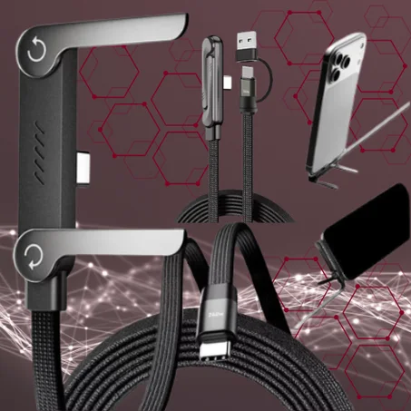 كابل شحن USB-C متعدد الوظائف