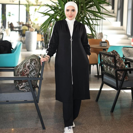 موديل سيرفيط رياضي 2 بييس طويلة للمحجبات غير محجبات