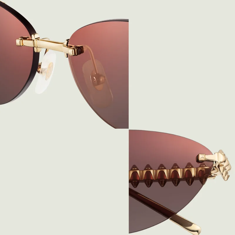 Lunettes Cartier Spike Gold Élégance