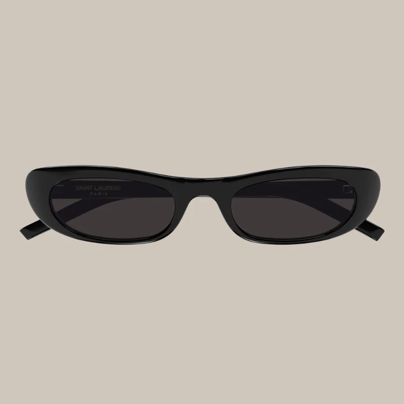 Saint Laurent Noir Intense – Lunettes de Soleil Ovales Vintage