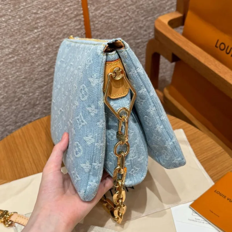 Sac Louis Vuitton en Denim Monogram Bleu – Élégance Intemporelle & Style Tendance