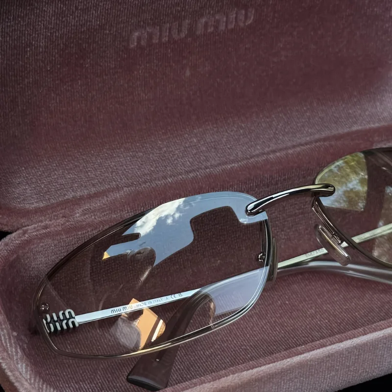 Lunettes de Soleil Miu Miu Rectangulaires Métal