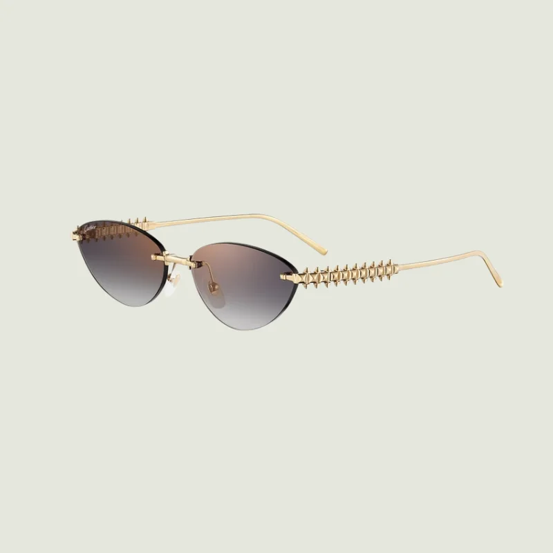 Lunettes Cartier Spike Gold Élégance