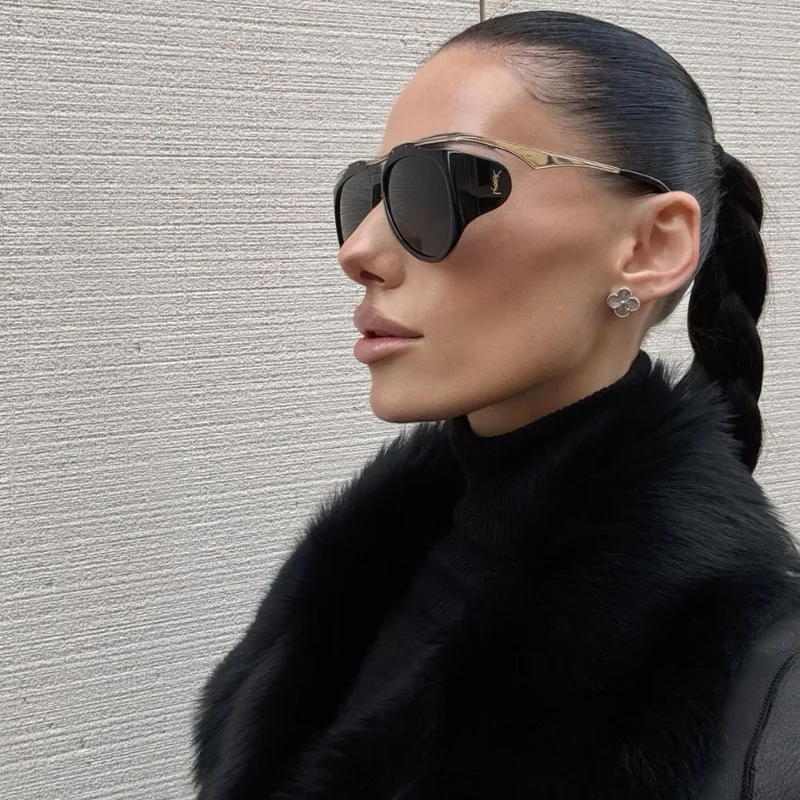 Lunettes Soleil YSL Cat eye - Détail Doré Premium