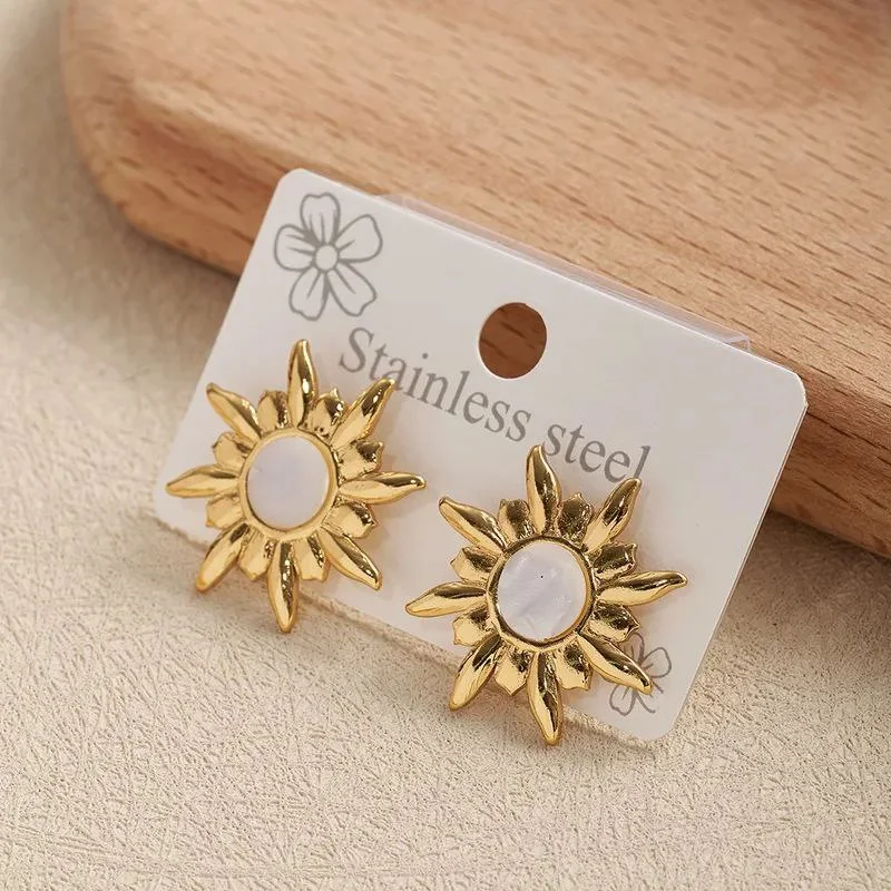 Boucles d’oreilles Soleil Doré – Celestia