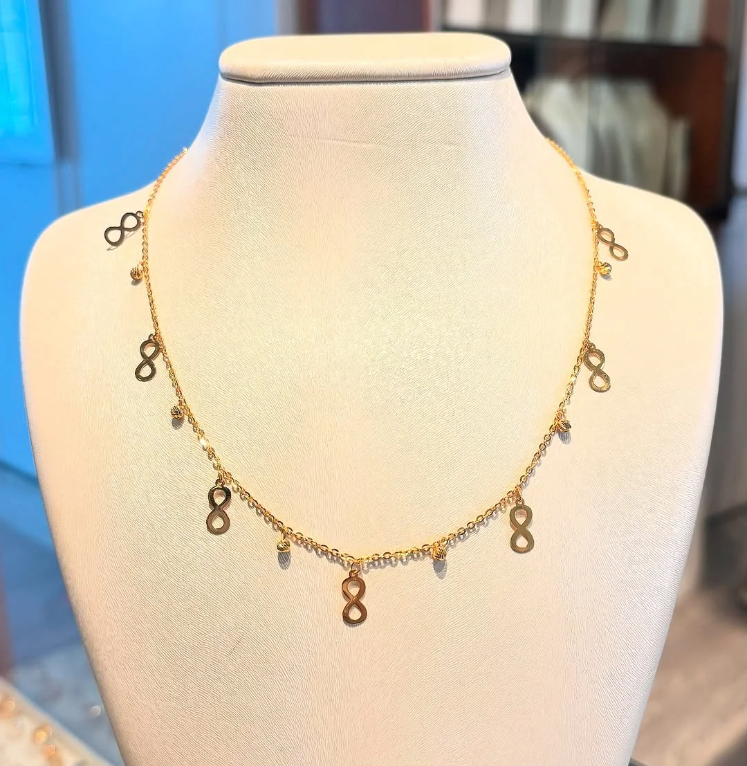 collier Infini doré - celestia