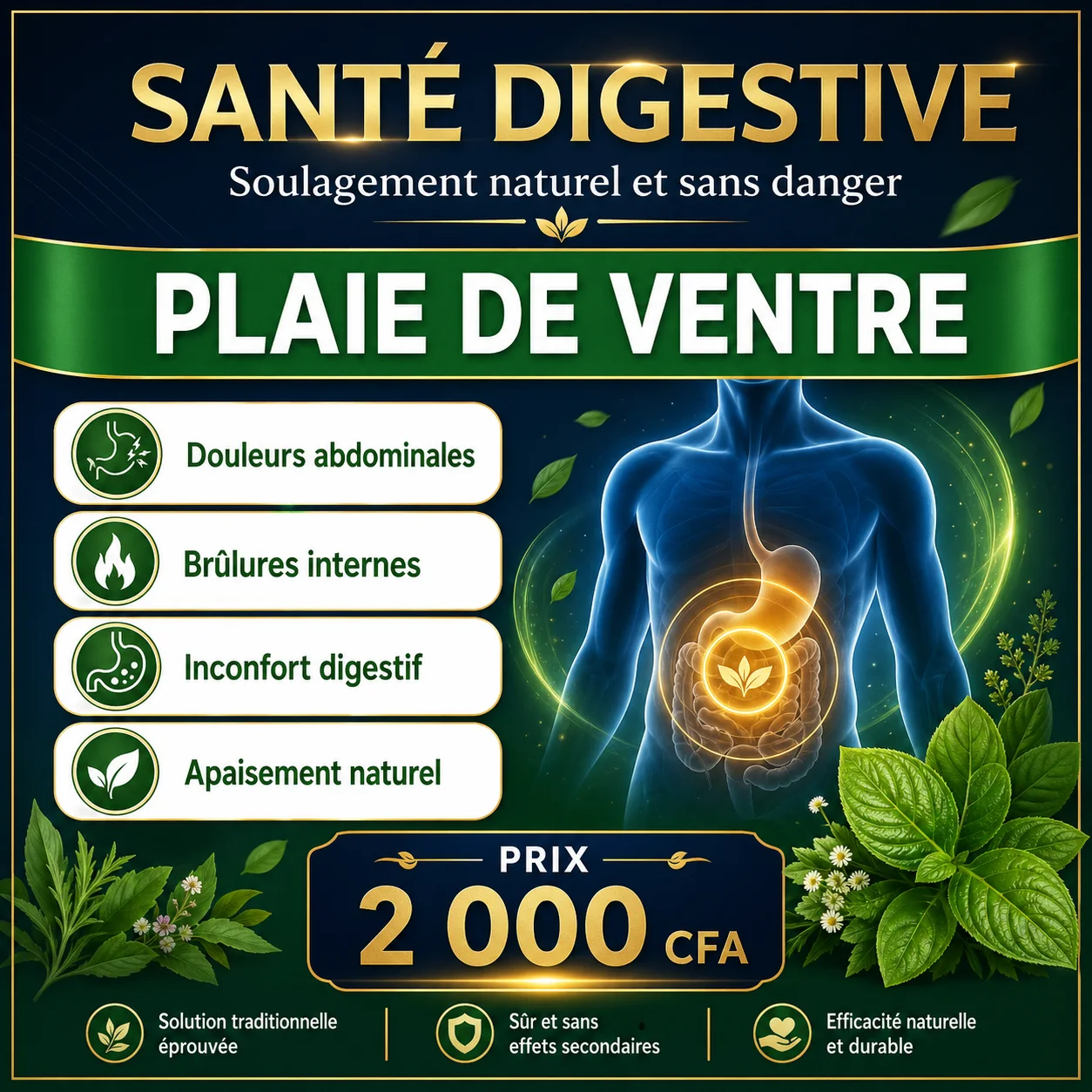 SANTÉ DIGESTIVE — Plaie de Ventre