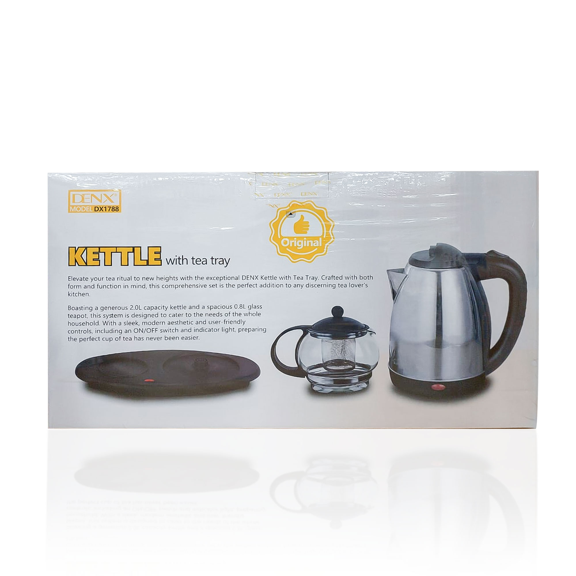 Electric Kettle with Base + Teapot
