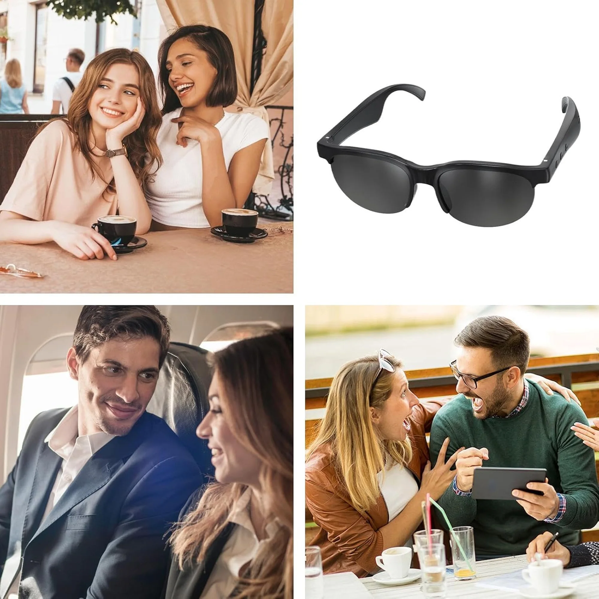 نظارة بسماعة ومترجم ذكى