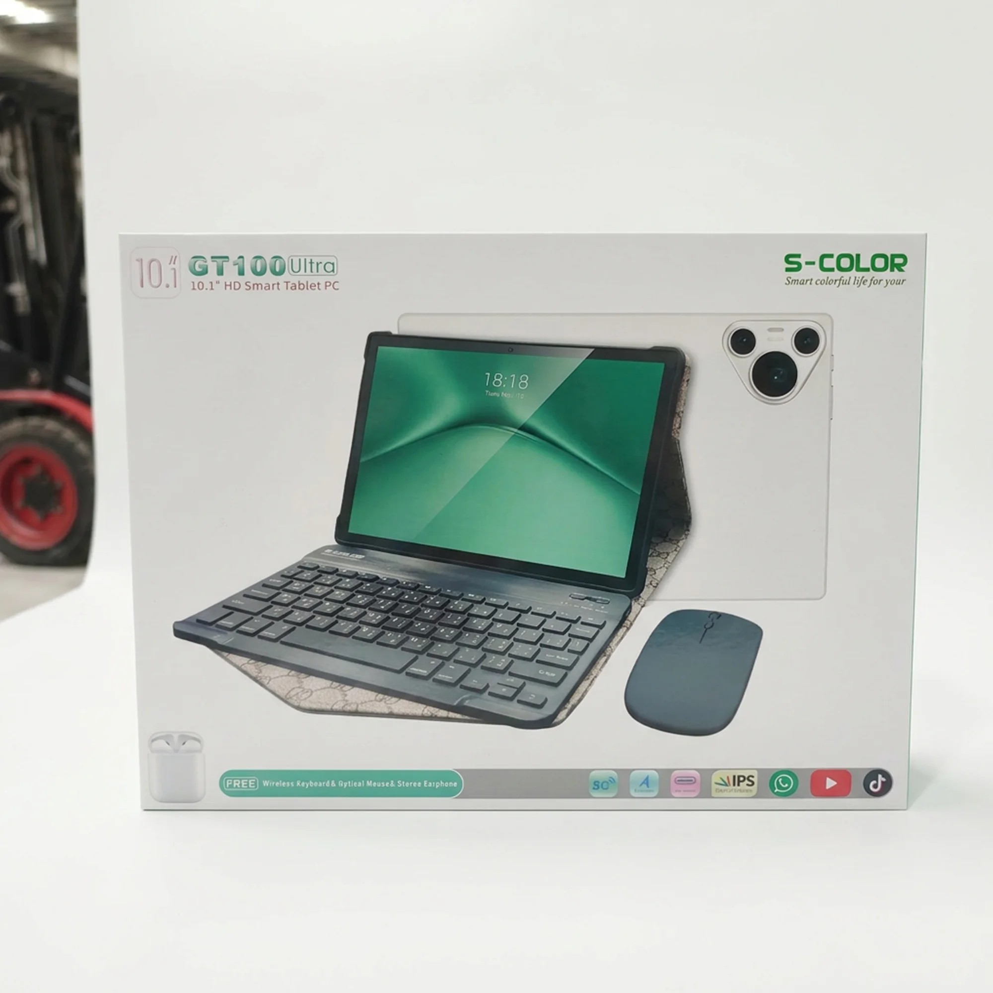 تابلت GT100 (ضمان عام ) بكيبورد و ماوس بلوتوث + مجموعة هدايا