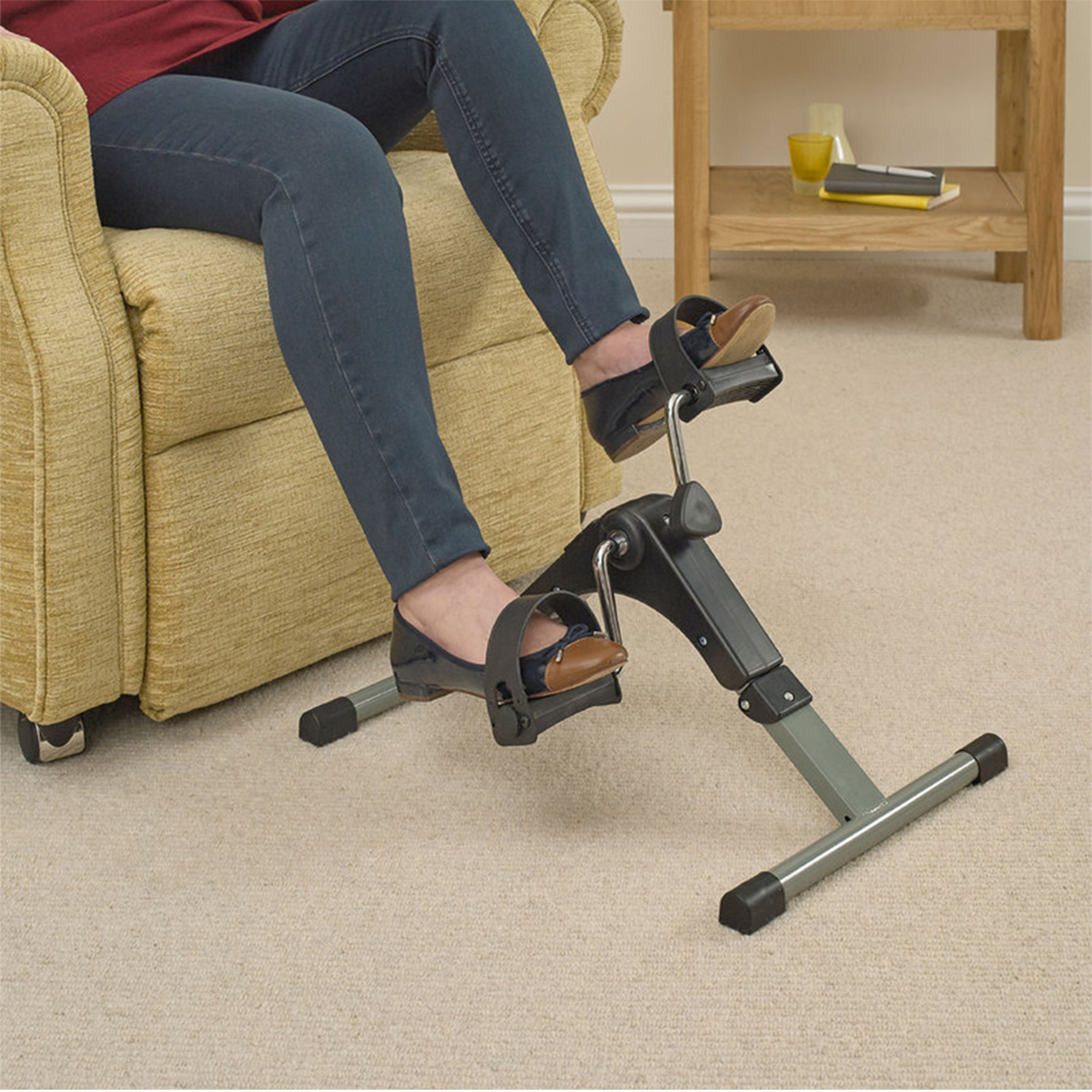 Small Foldable Home Exercise Machine with Pedals and LCD Screen