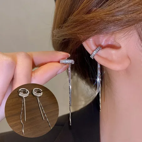 Boucle d'oreille clip de manchette non perçante