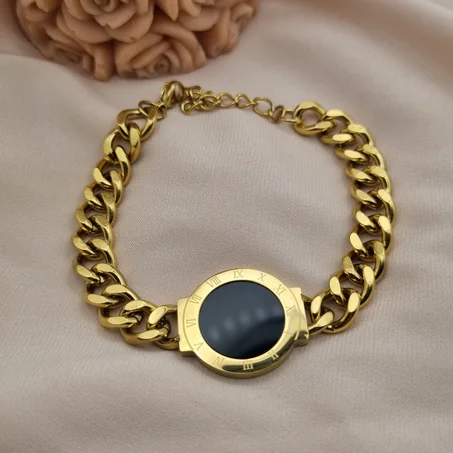 Bracelet Cubain Chiffres Romains Double face