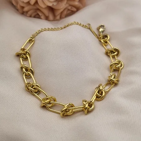 Bracelet de chaîne à maillons ovales