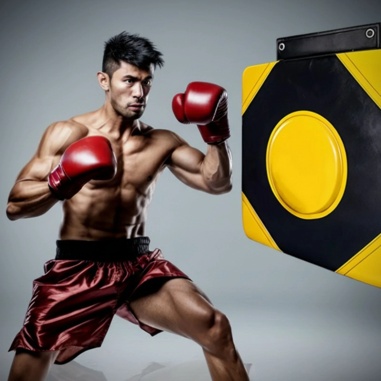 هدف حائط الملاكمة (أسود وأصفر)