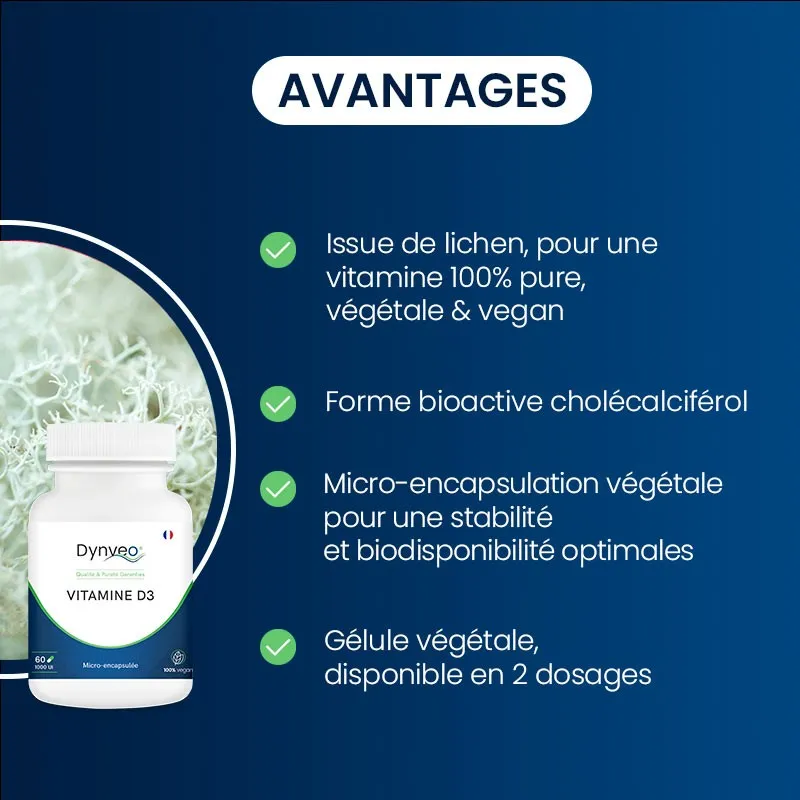 Vitamine D3 Végétale 2000 UI