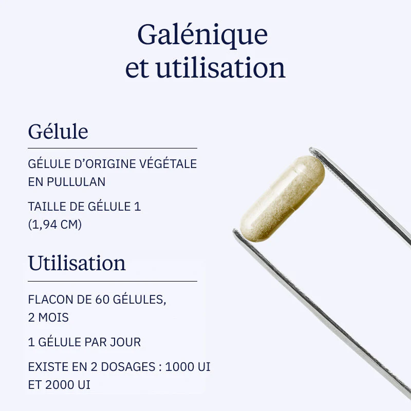 Vitamine D3 Végétale 2000 UI