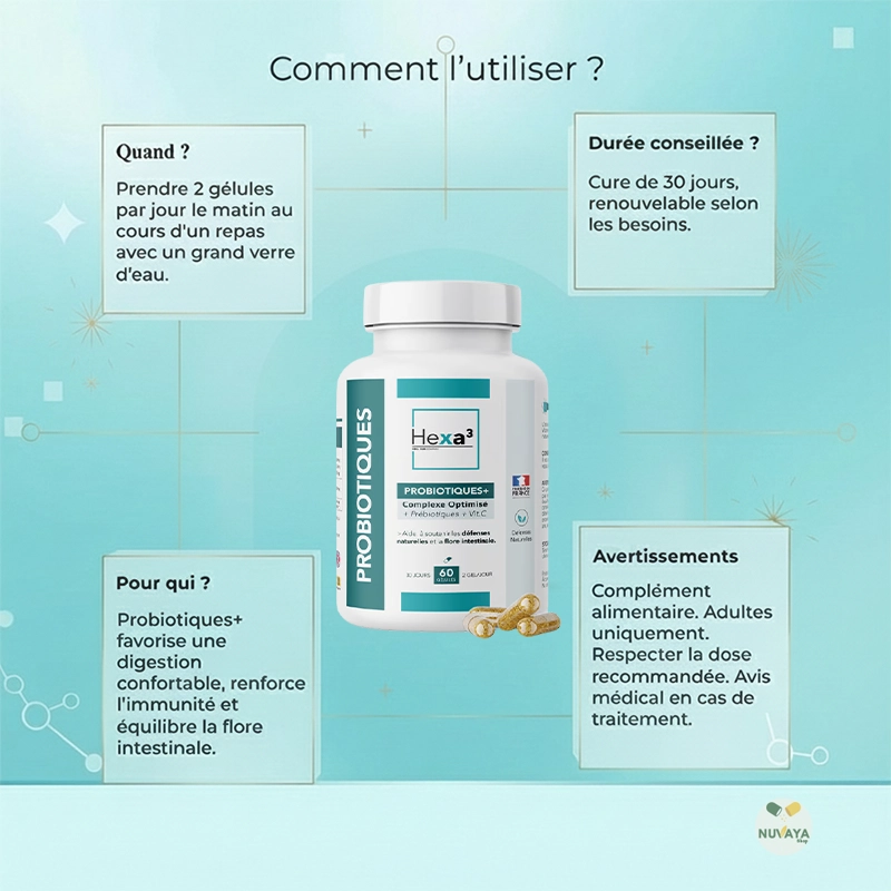 Probiotiques+ – Flore Intestinale et Confort Digestif