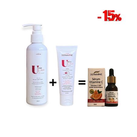 عرض خاص  مجموعة للعناية بالبشرة  الحساسة و الجافة و العادية تحتوي على ثلاثة منتجات واقي الشمس + غسول  منظف للبشرة بتخفيض  %15 - زائد  سيروم فيتامين سي بالمجان