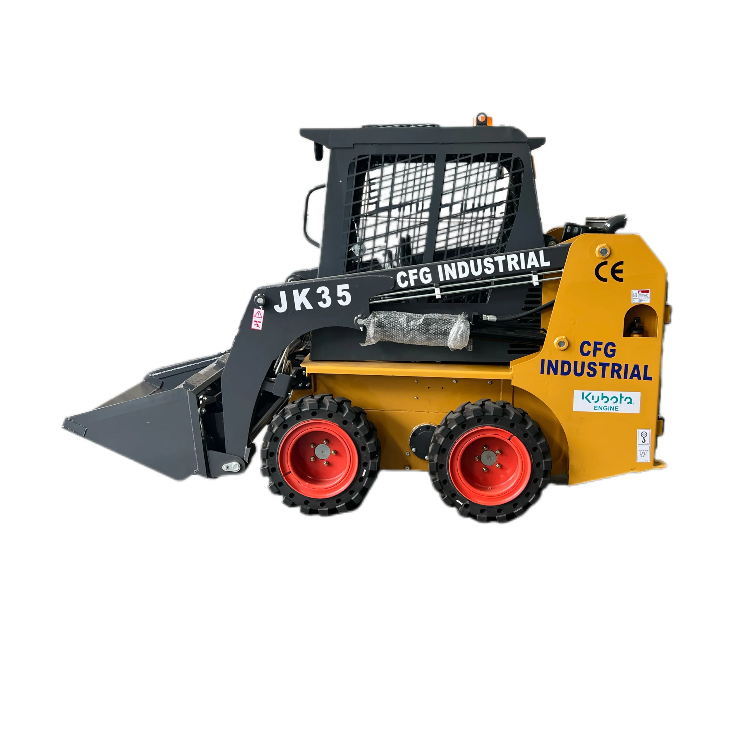 1.4 Ton Wheel Skid Steer Loader with 36″ Bucket & Auxiliary Hydraulics | CFG-JK35