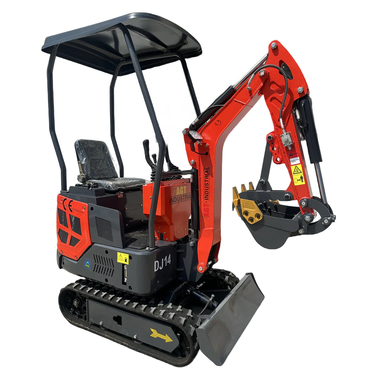 DJ14 – 1 Ton Mini Excavator with 13.5 HP Engine | AGT-DJ14