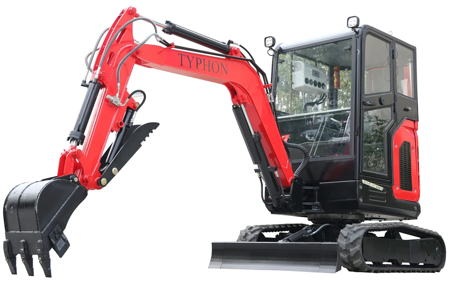 TYPHON TERROR X2 – 2.7 Ton Mini Excavator with Perkins 403J-11 EPA Diesel Engine | Full Cabin | Boom Swing