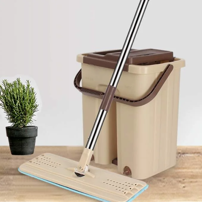 ممسحة ناعمة سحرية ودلو يدوي