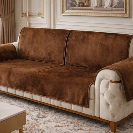 بساط أريكة مخملي فاخر بلمسة كلاسيكية  'حصري😍'