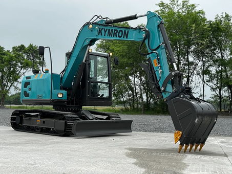 KYMRON® XH80 Pro Series Excavator with Thumb + Cab w/ AC & AM/FM Radio