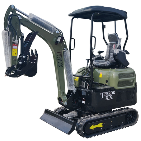 2025 4,000 lb TYPHON TERROR XX Mini Excavator – Kubota D902 Diesel Engine | EPA Certified
